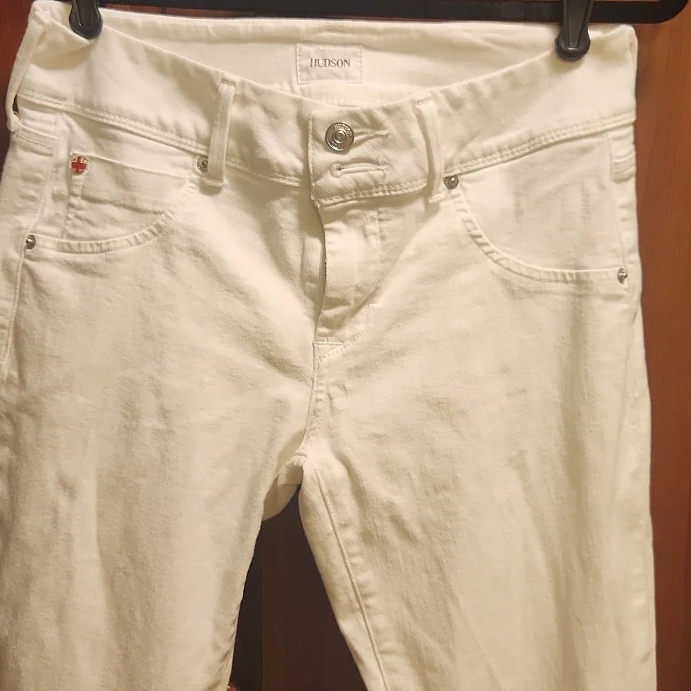 HUDSON Women's Collin Mid Rise Straight Crop Jeans